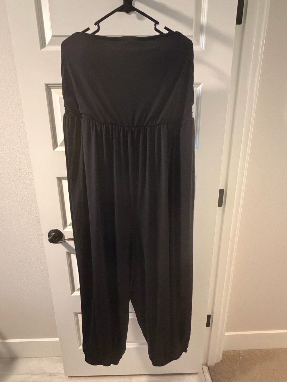 BloomChic Black Wide-Leg Strapless Jumpsuit